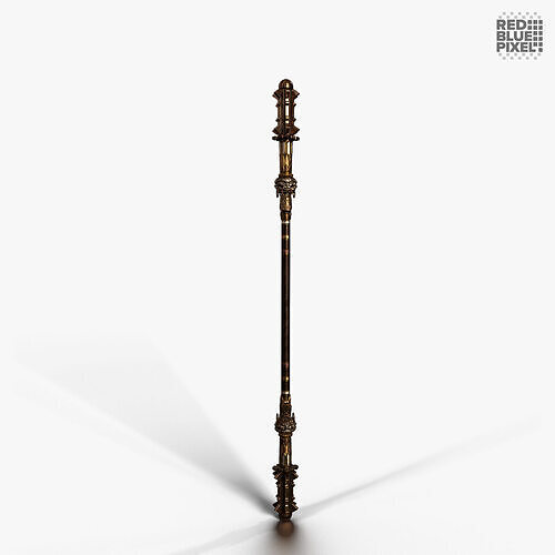Combat Staff 01 V2 Low-poly 3D model