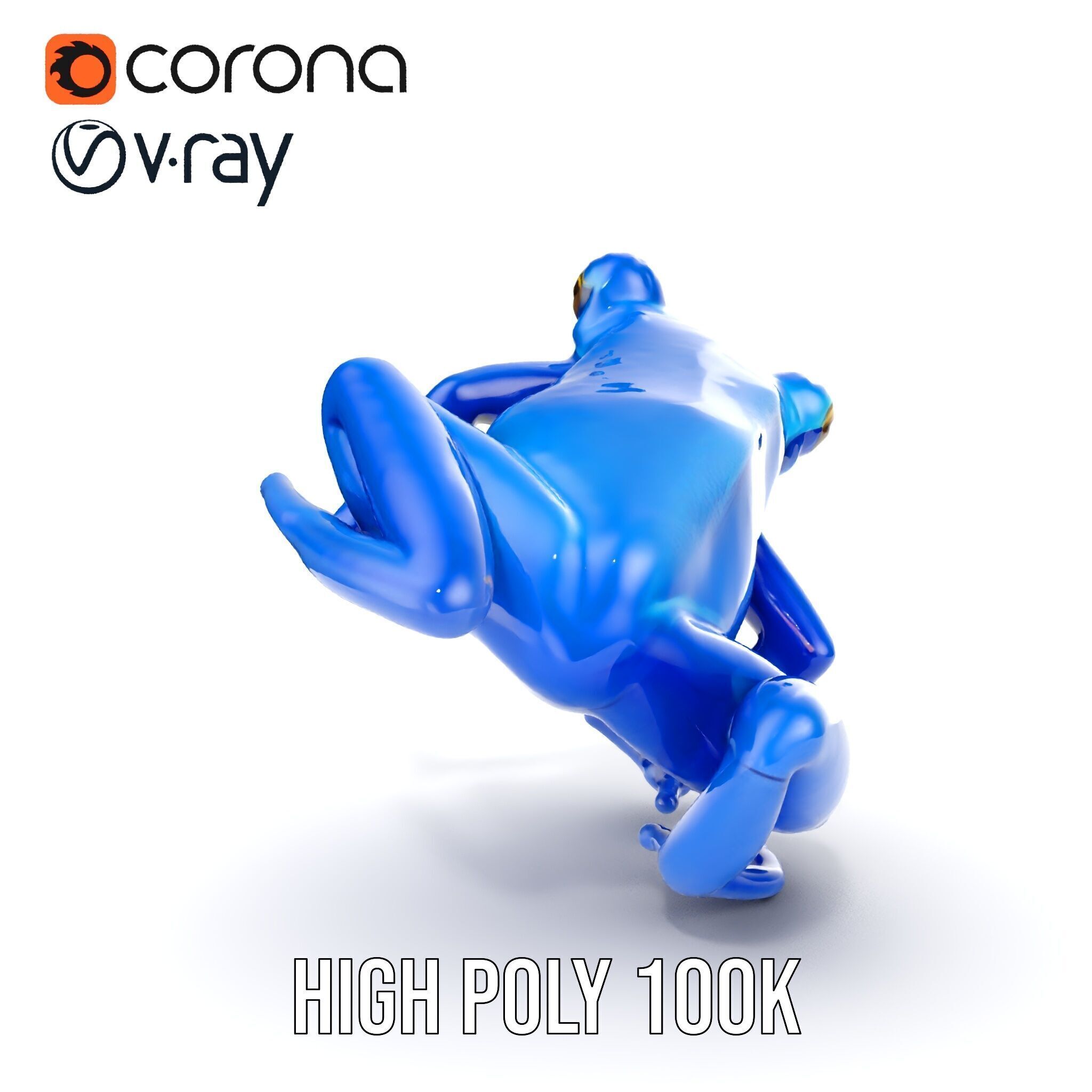 Frog Creature Realistic Model Pack Low-poly 3D model_27