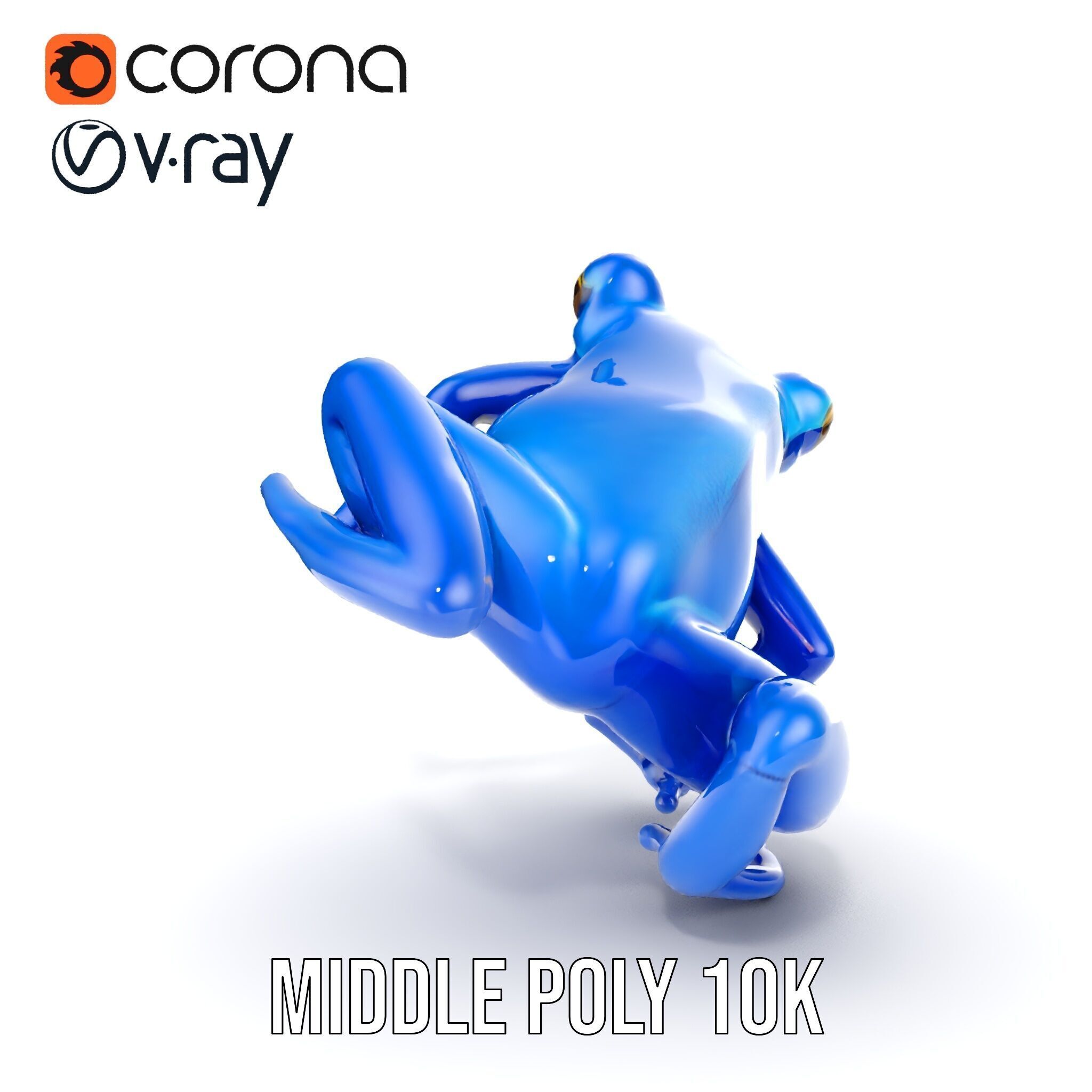 Frog Creature Realistic Model Pack Low-poly 3D model_12