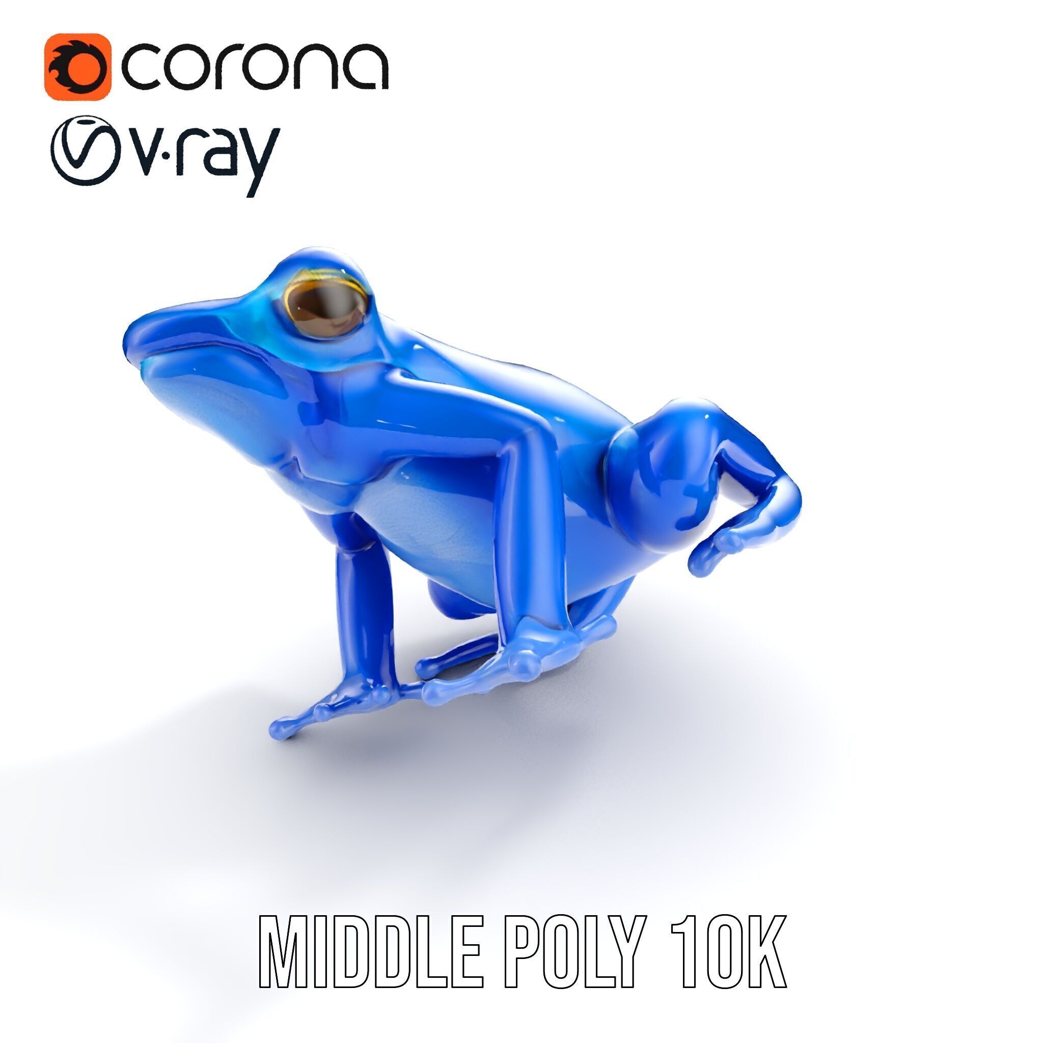 Frog Creature Realistic Model Pack Low-poly 3D model_6