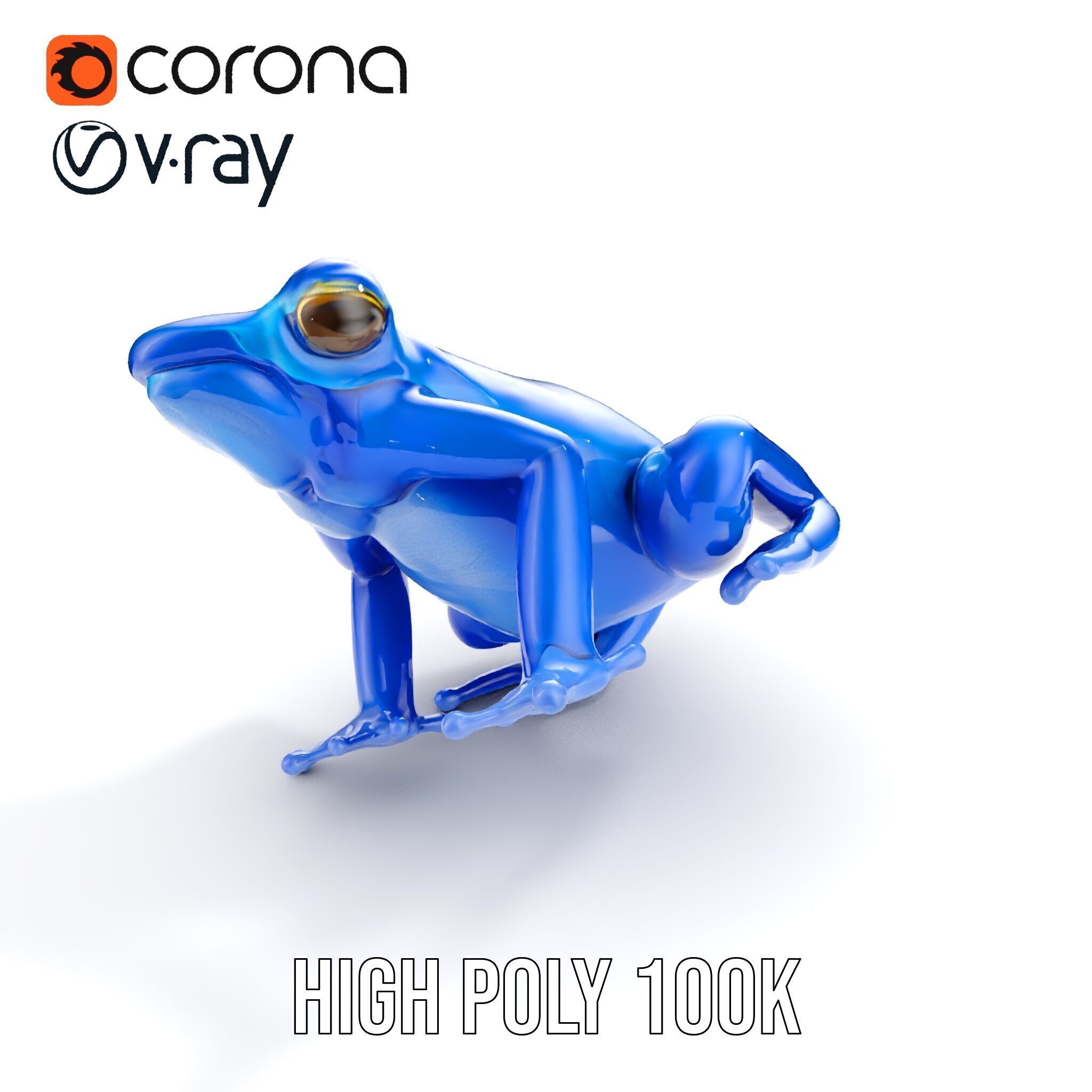 Frog Creature Realistic Model Pack Low-poly 3D model_30