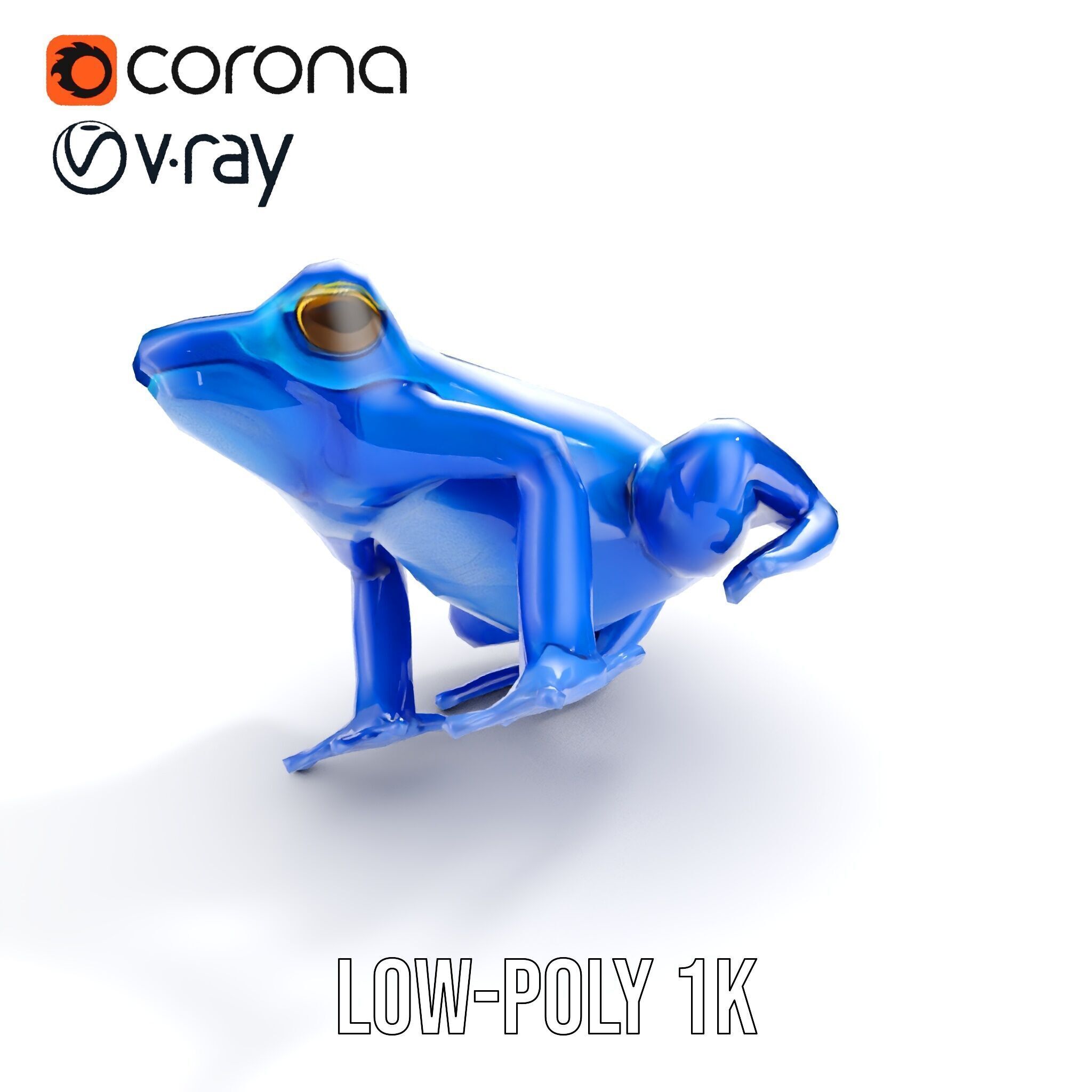 Frog Creature Realistic Model Pack Low-poly 3D model_7