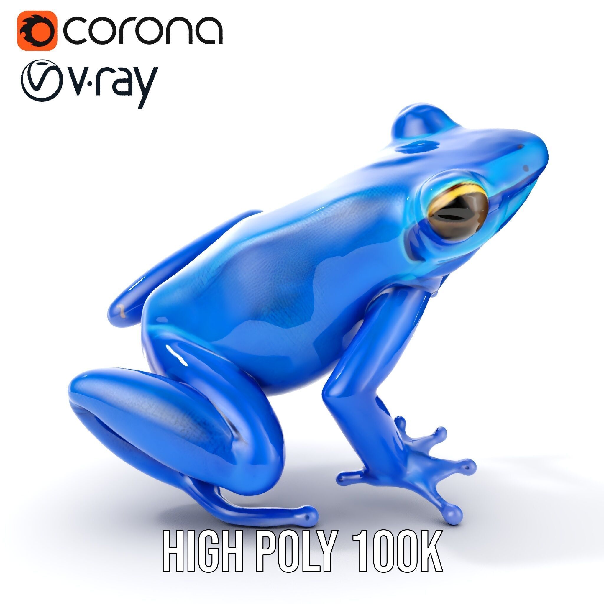 Frog Creature Realistic Model Pack Low-poly 3D model_19