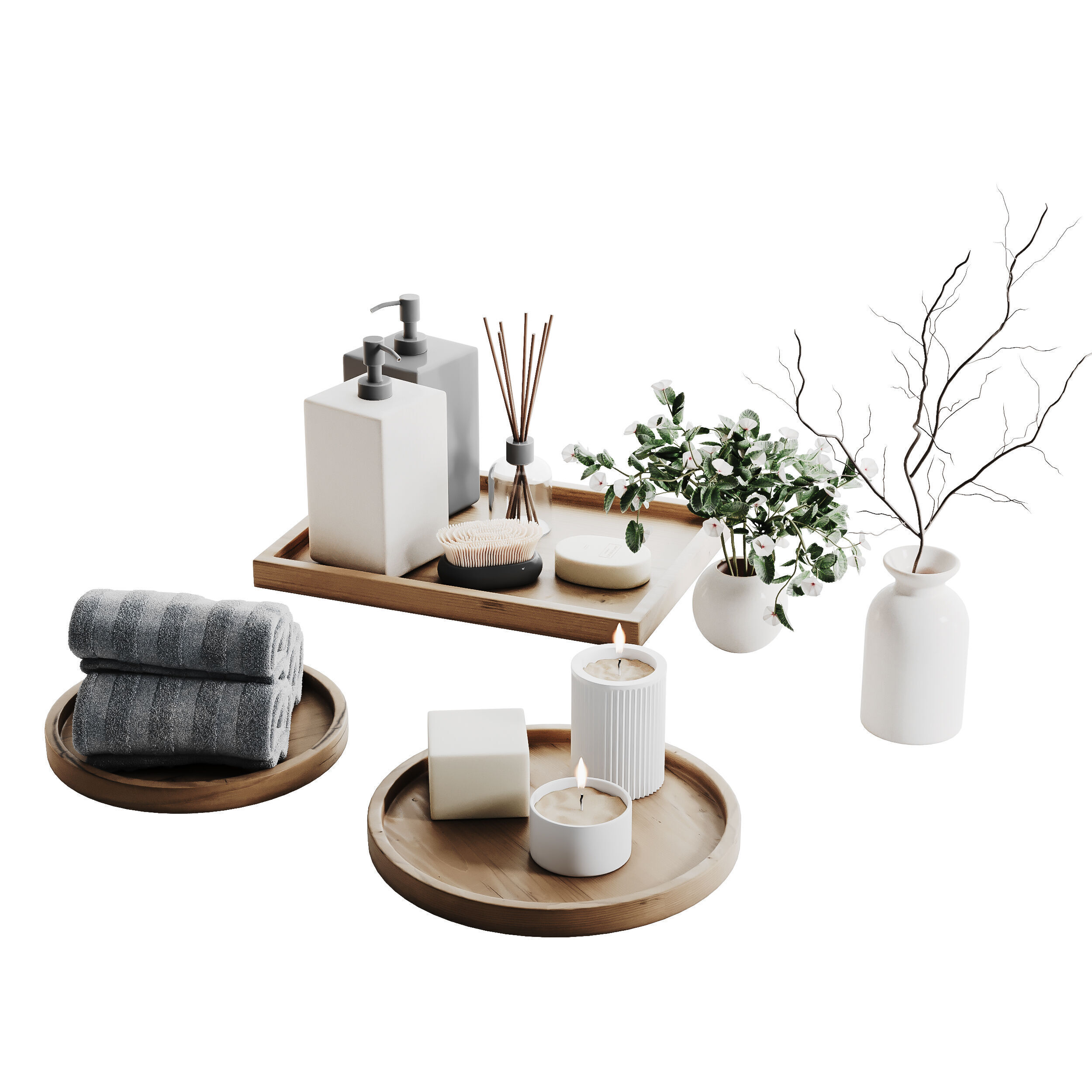 Decorative Set 011 3D model_3
