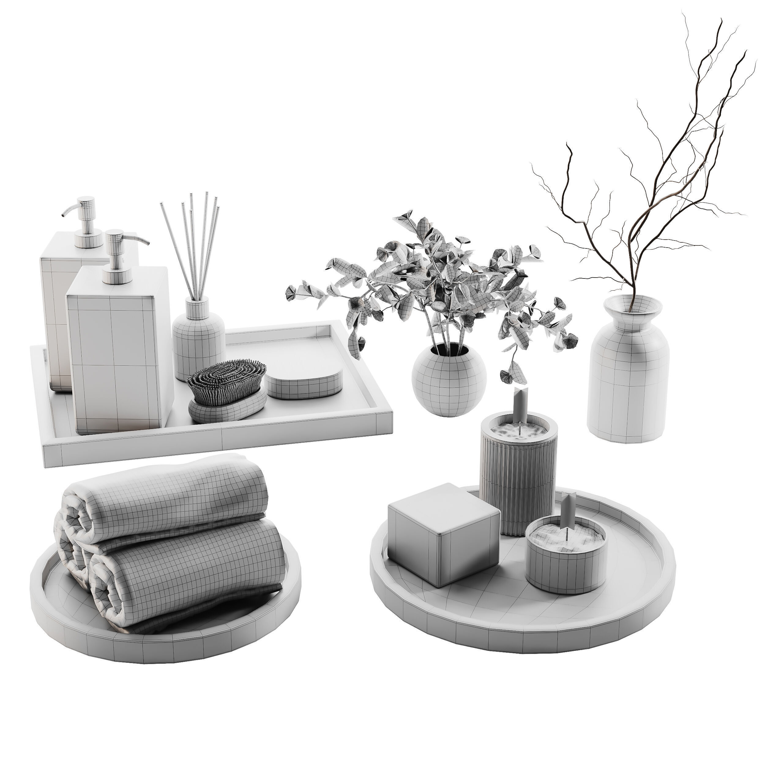 Decorative Set 011 3D model_13
