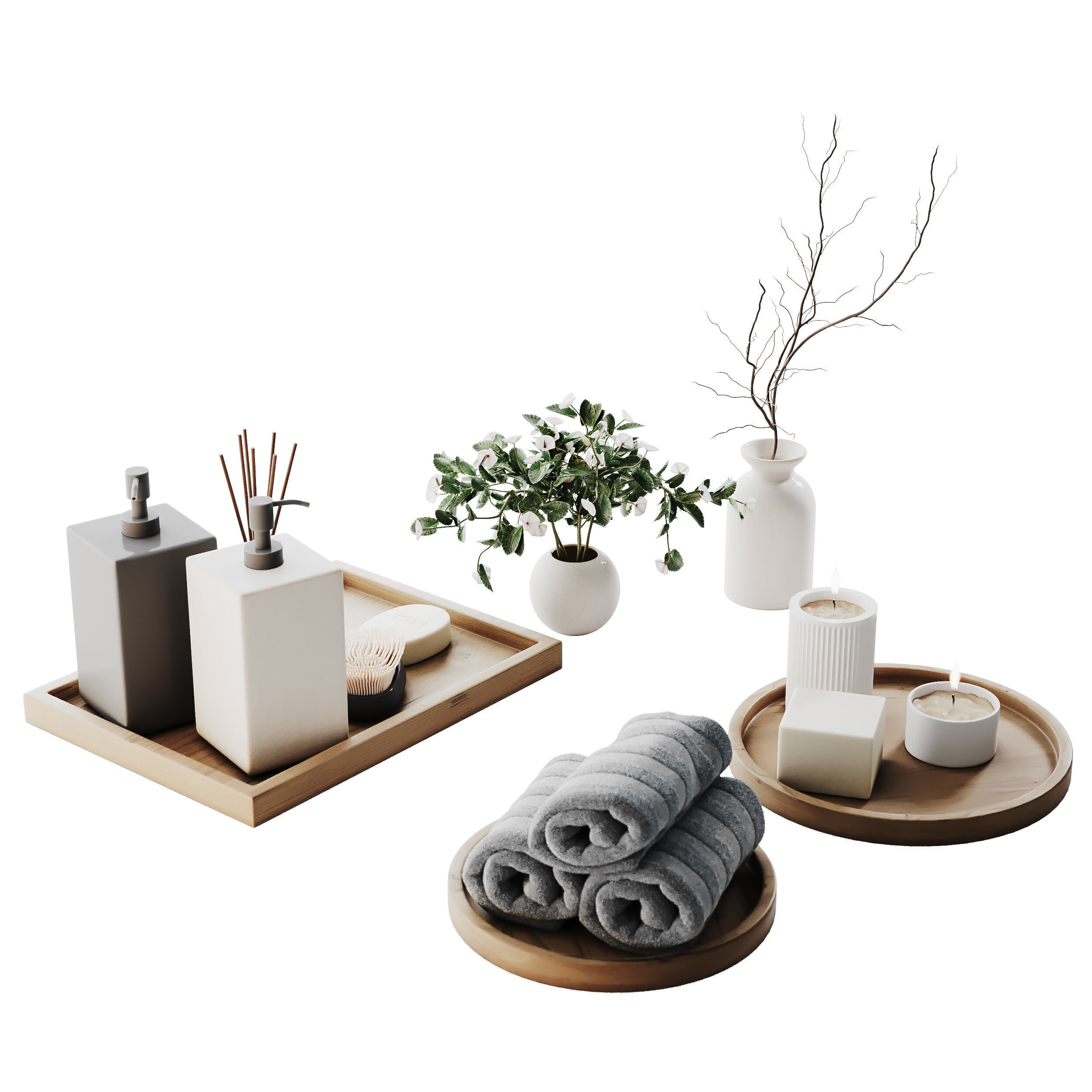 Decorative Set 011 3D model_7