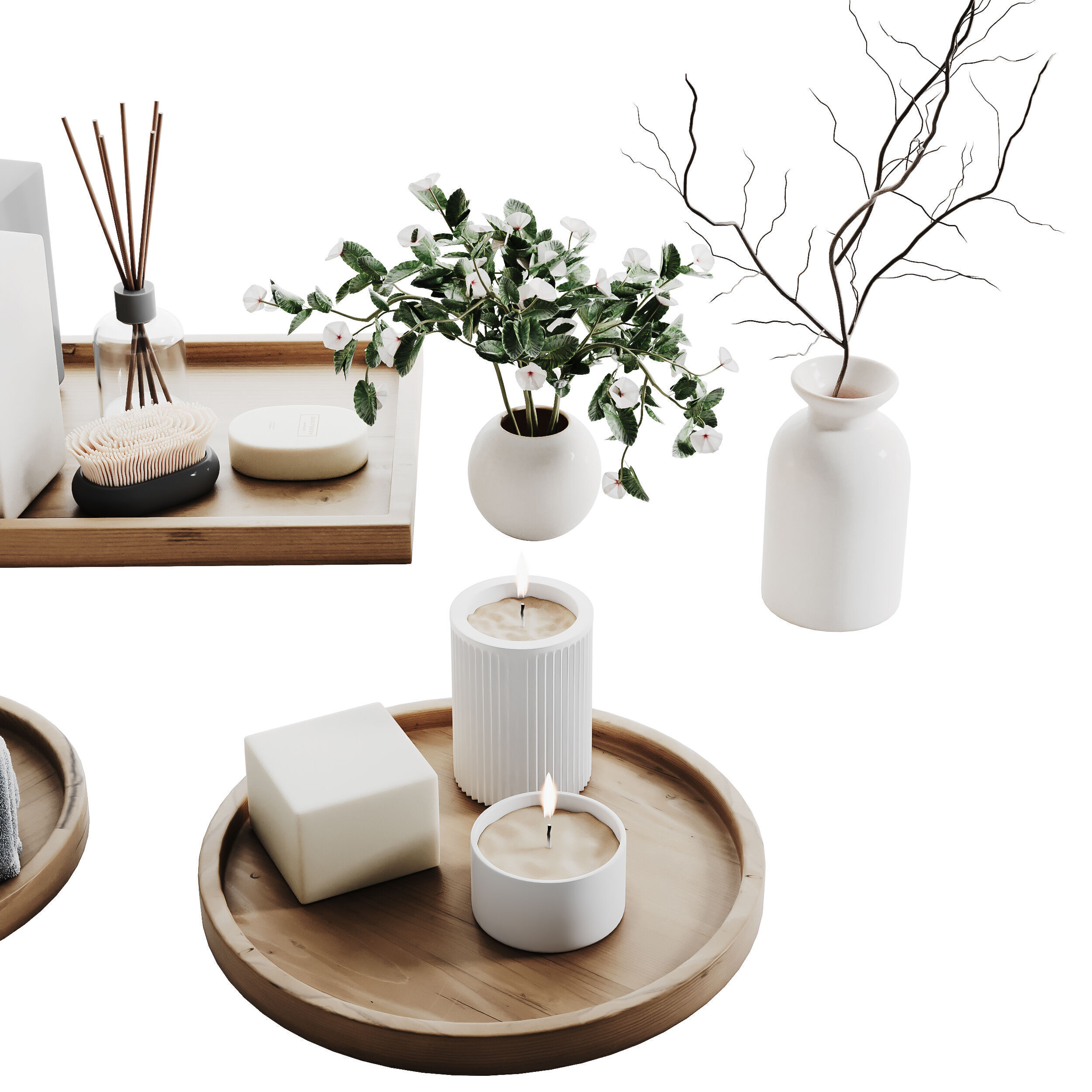 Decorative Set 011 3D model_2