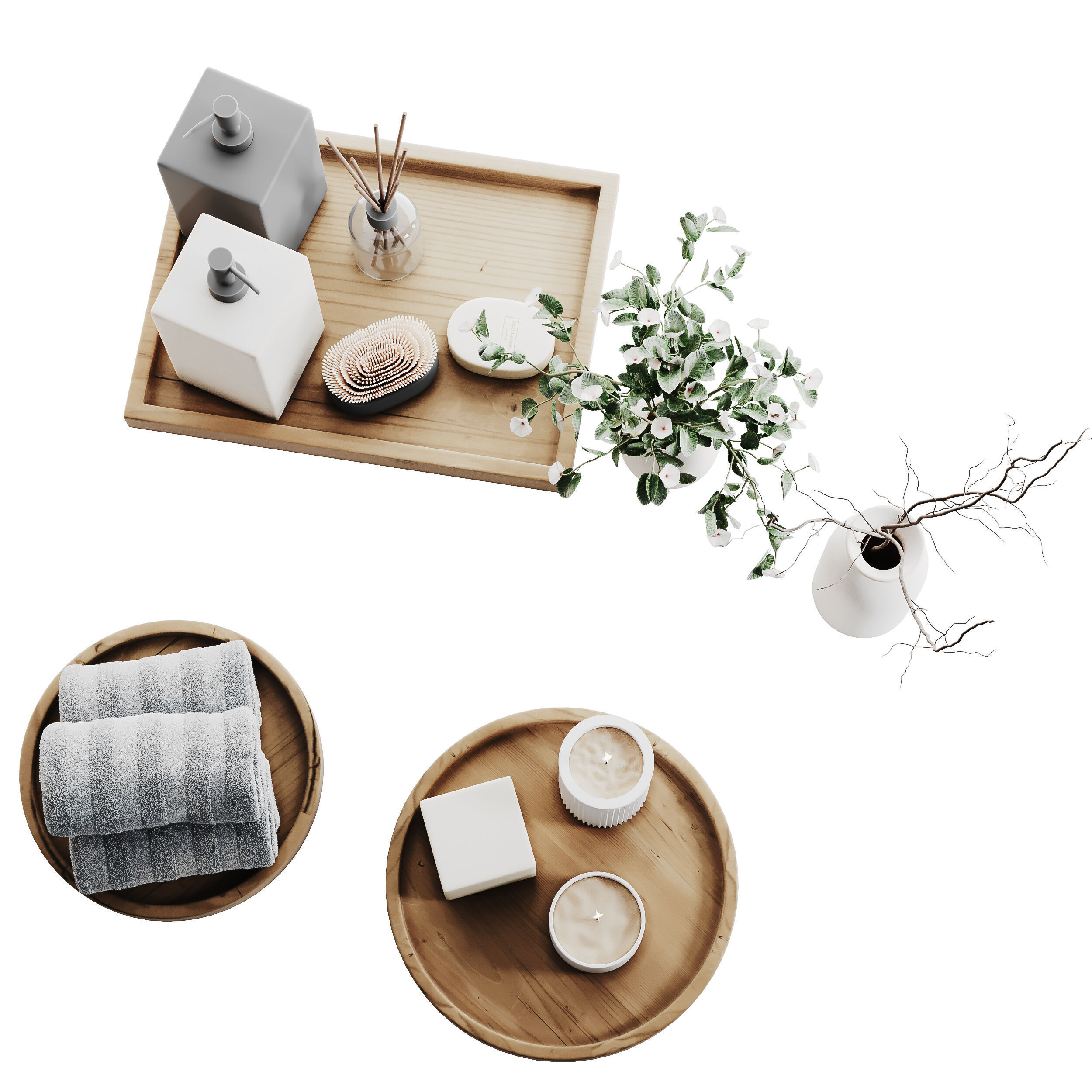 Decorative Set 011 3D model_5