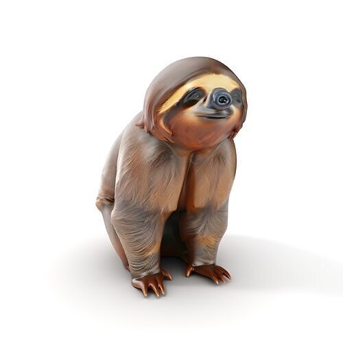 Sloth D model pack  Realistic and Detailed Low-poly 3D model
