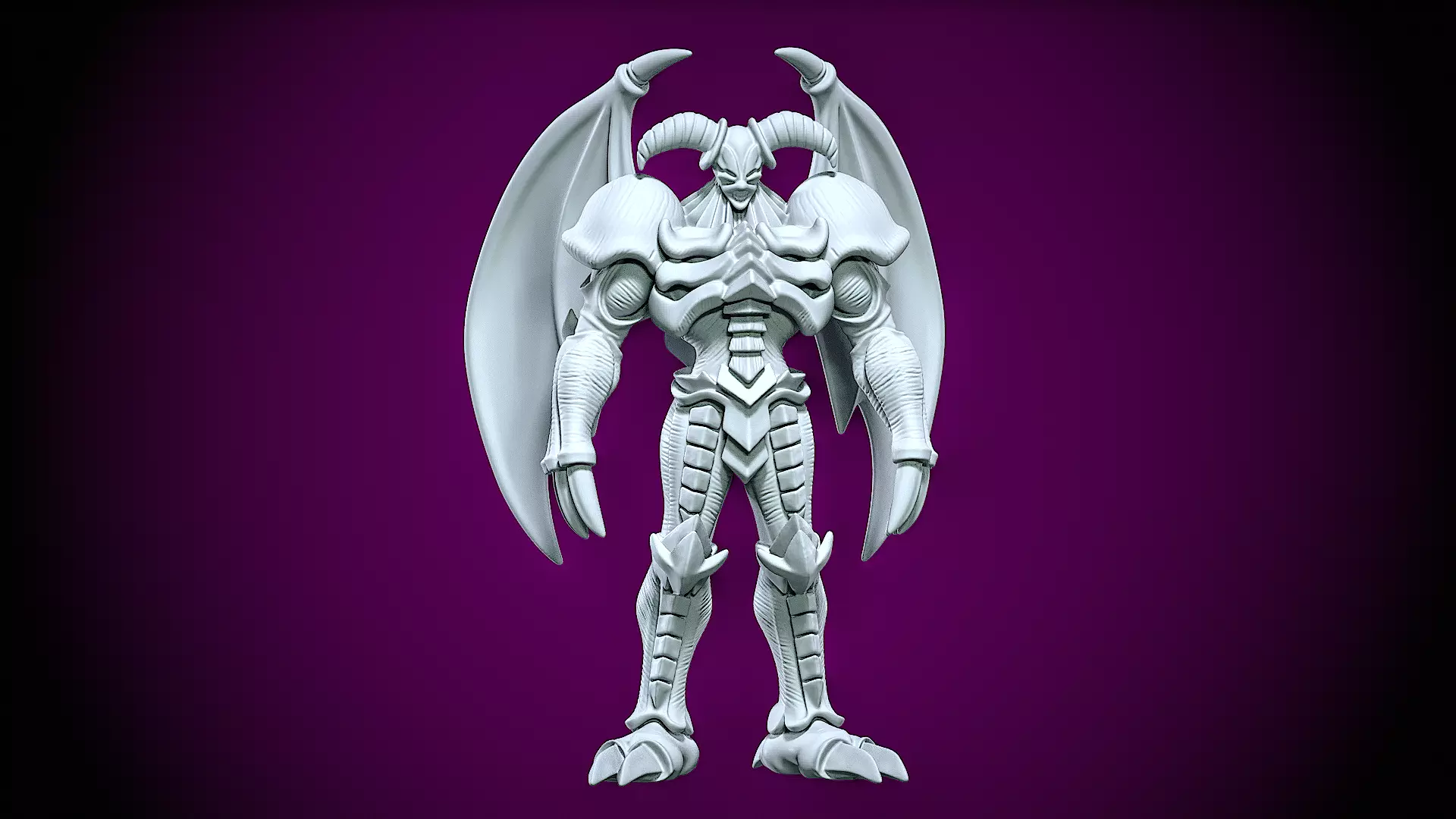 Summoned Daemon fanart - YuGiOh - 3d print 3D print model