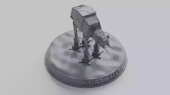 3D Printable AT AT Fighter Star Wars