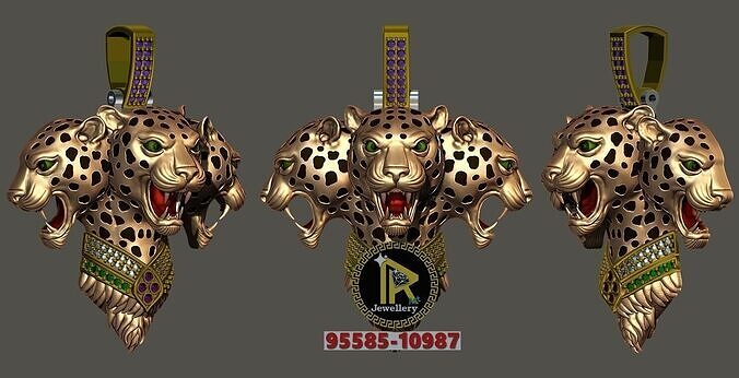 tiger pendant 3D print model