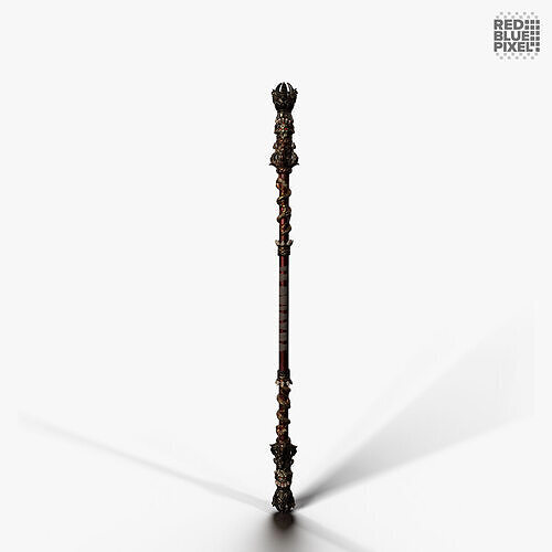 Combat Staff 02 V2 Low-poly 3D model