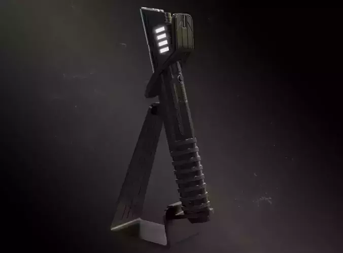 Darksaber hilt with stand 3D print model