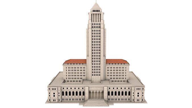 Los Angeles City Hall 3D model