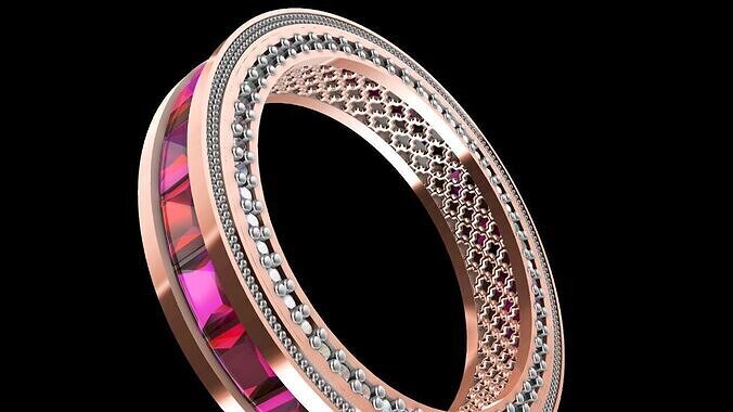Channel Ring Creative World Free 3D print model