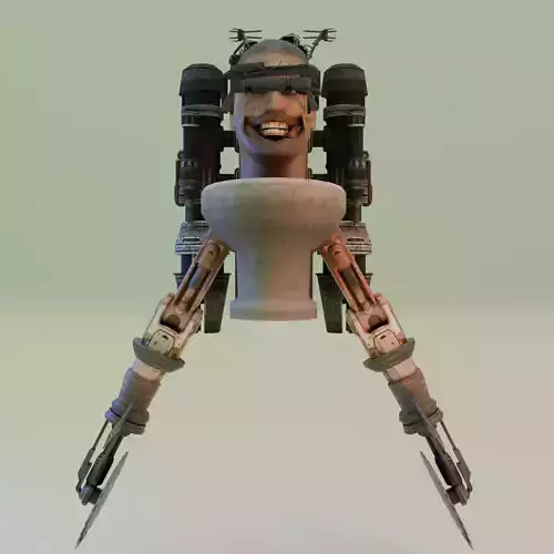 flying dual buzz saw skibidi toilet