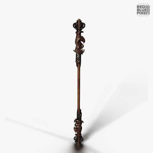Combat Staff 03 V2 Low-poly 3D model