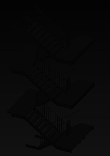Steel Staircase Free 3D model