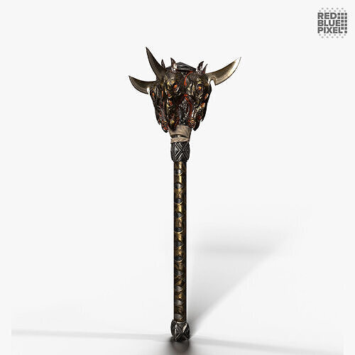 Mace 01 V2 Low-poly 3D model