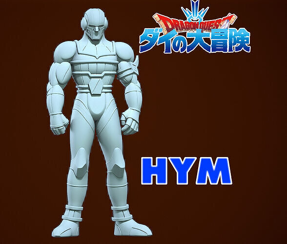 Hym fanart - Five Great Dragons - The Adventure of Dai 3D print model