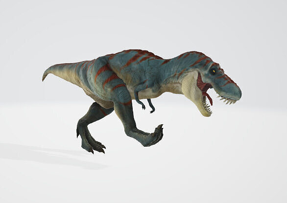 T-Rex Animated Pack Game-Ready Low-poly 3D model