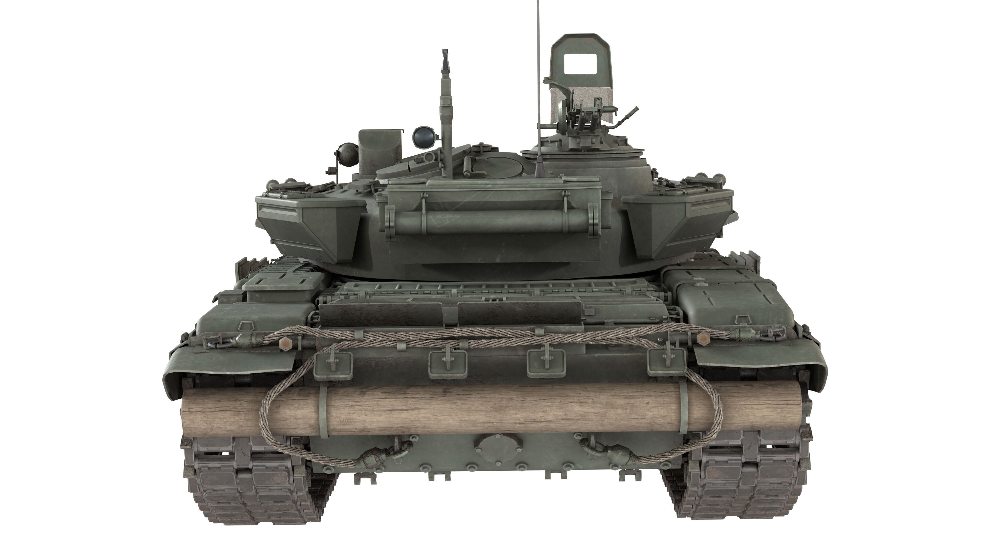 T 72 B3 Main Battle Tank Low-poly 3D model_8