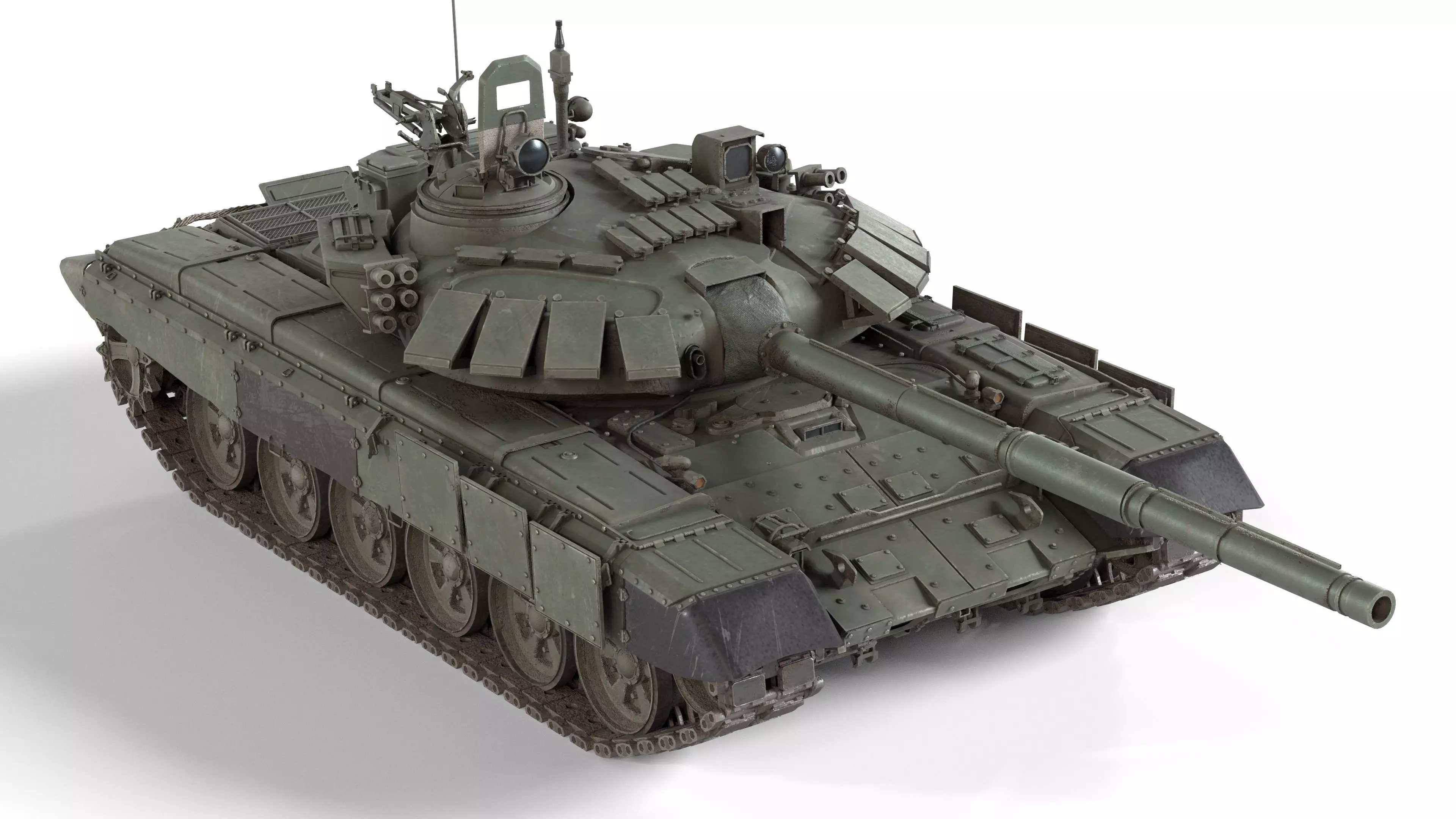 T 72 B3 Main Battle Tank Low-poly 3D model_0