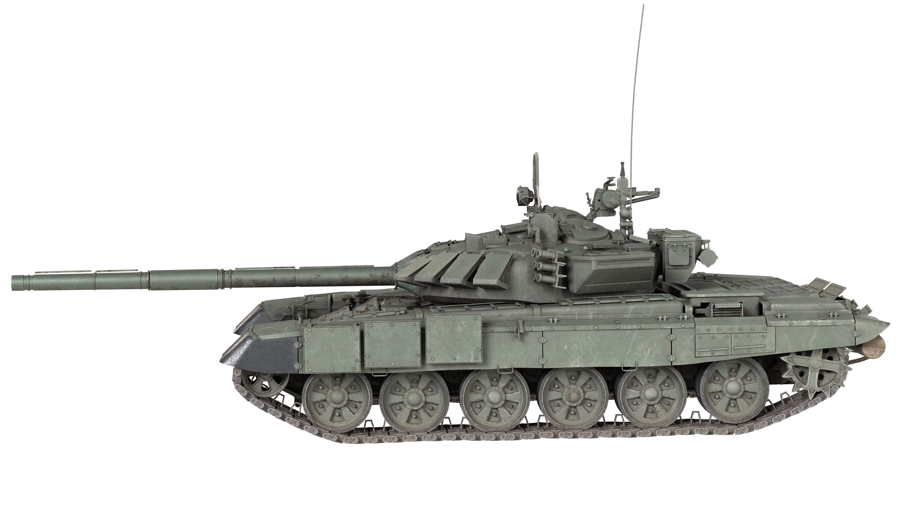 T 72 B3 Main Battle Tank Low-poly 3D model_4