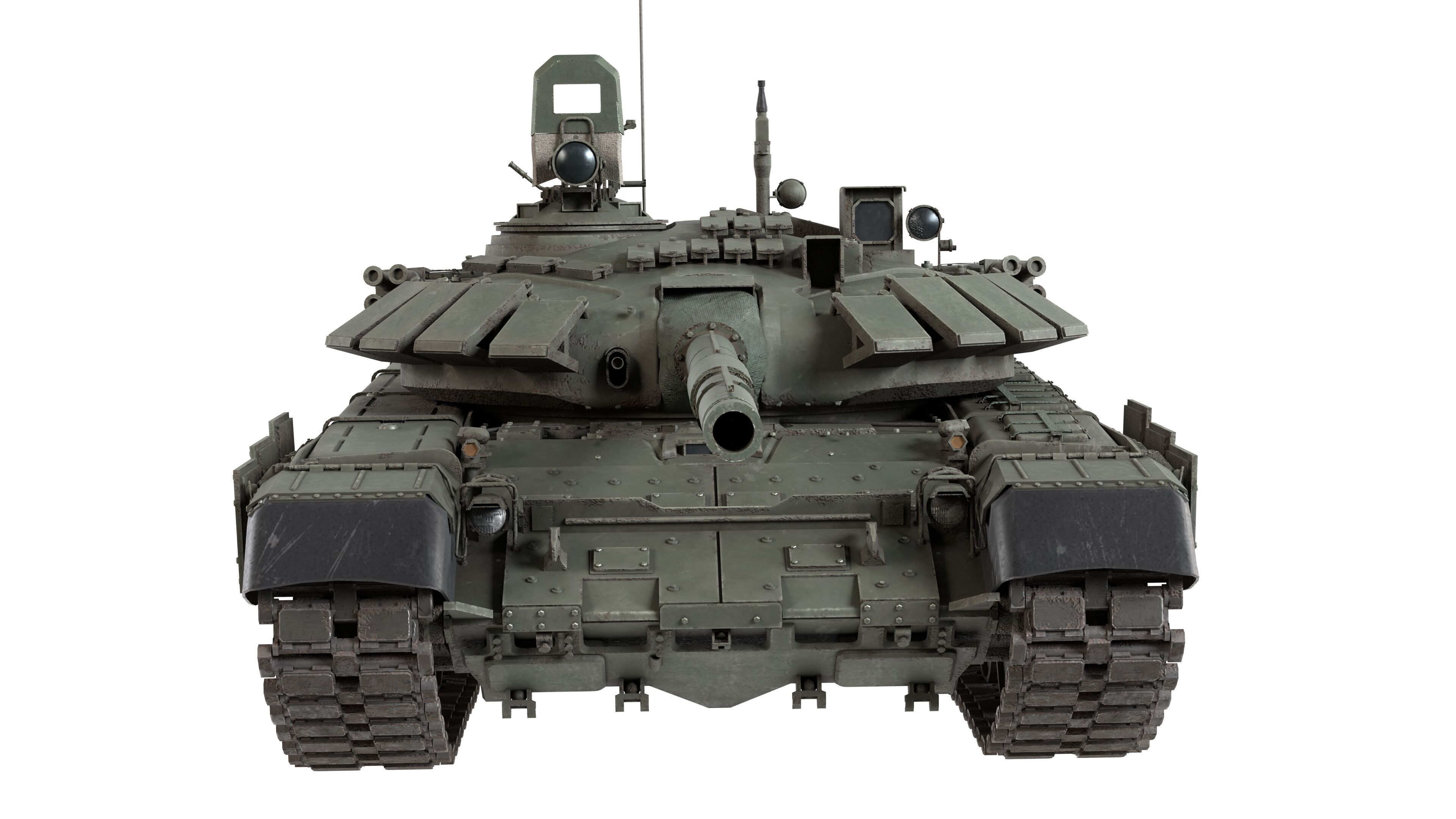 T 72 B3 Main Battle Tank Low-poly 3D model_7