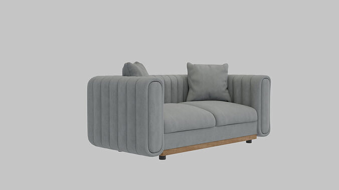 Modern Cozy Sofa 3D model 4
