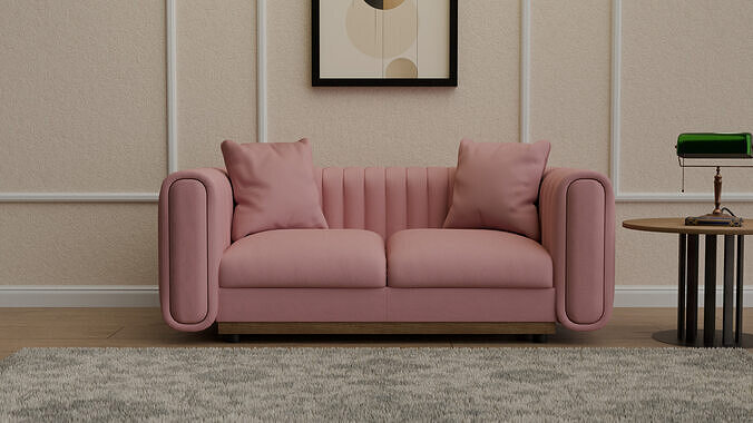 Modern Cozy Sofa 3D model 3