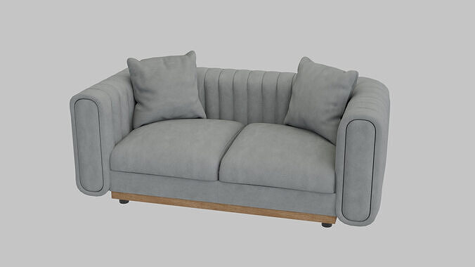 Modern Cozy Sofa 3D model 7