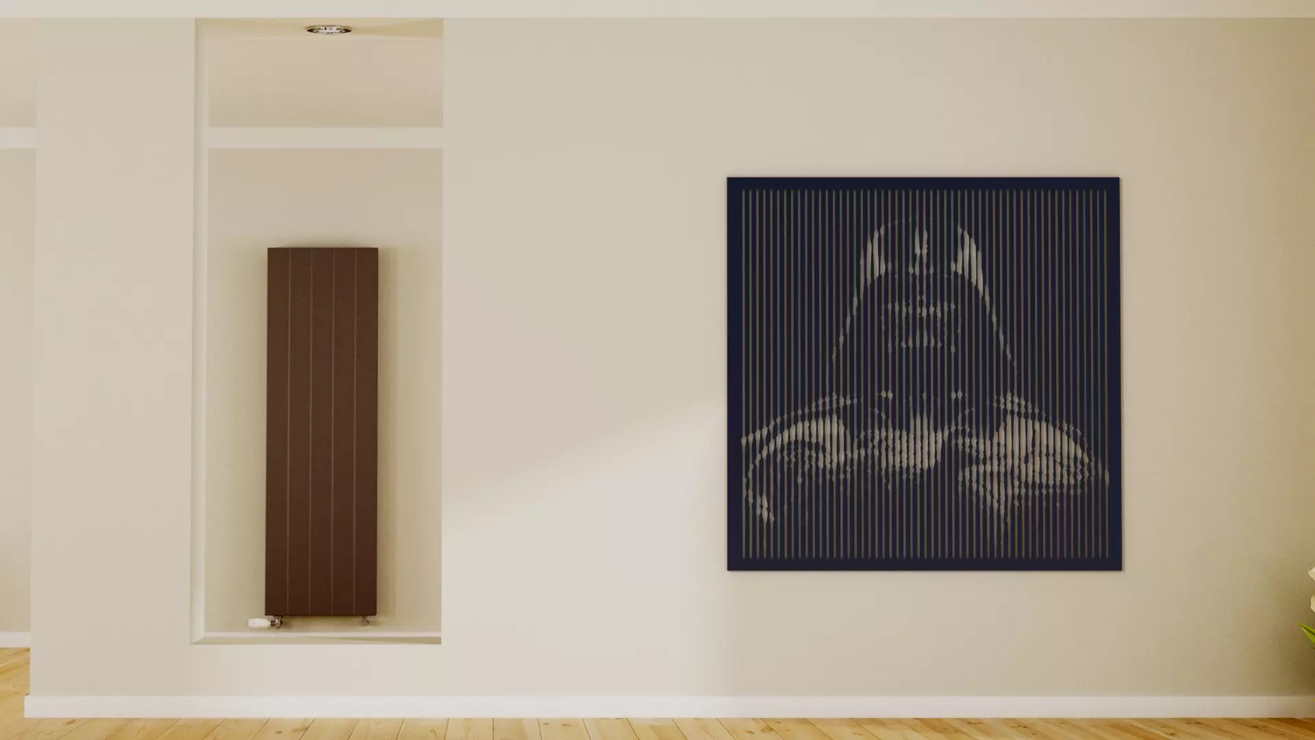 Halftone wall sticker Darth Vader 01 3D print model