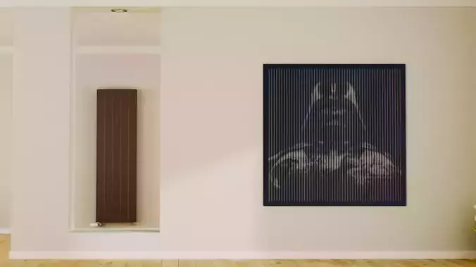 Halftone wall sticker Darth Vader 01 3D print model