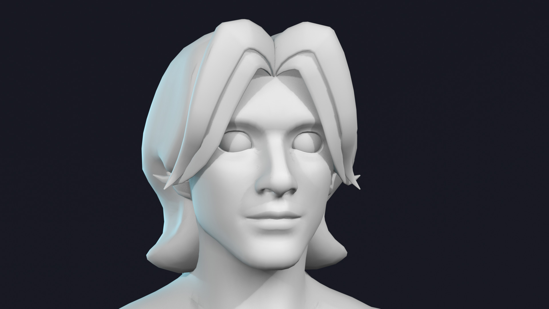 Stylized Male Body Base IK FK Rig Face Rig Game Animation Ready Low-poly 3D model_12