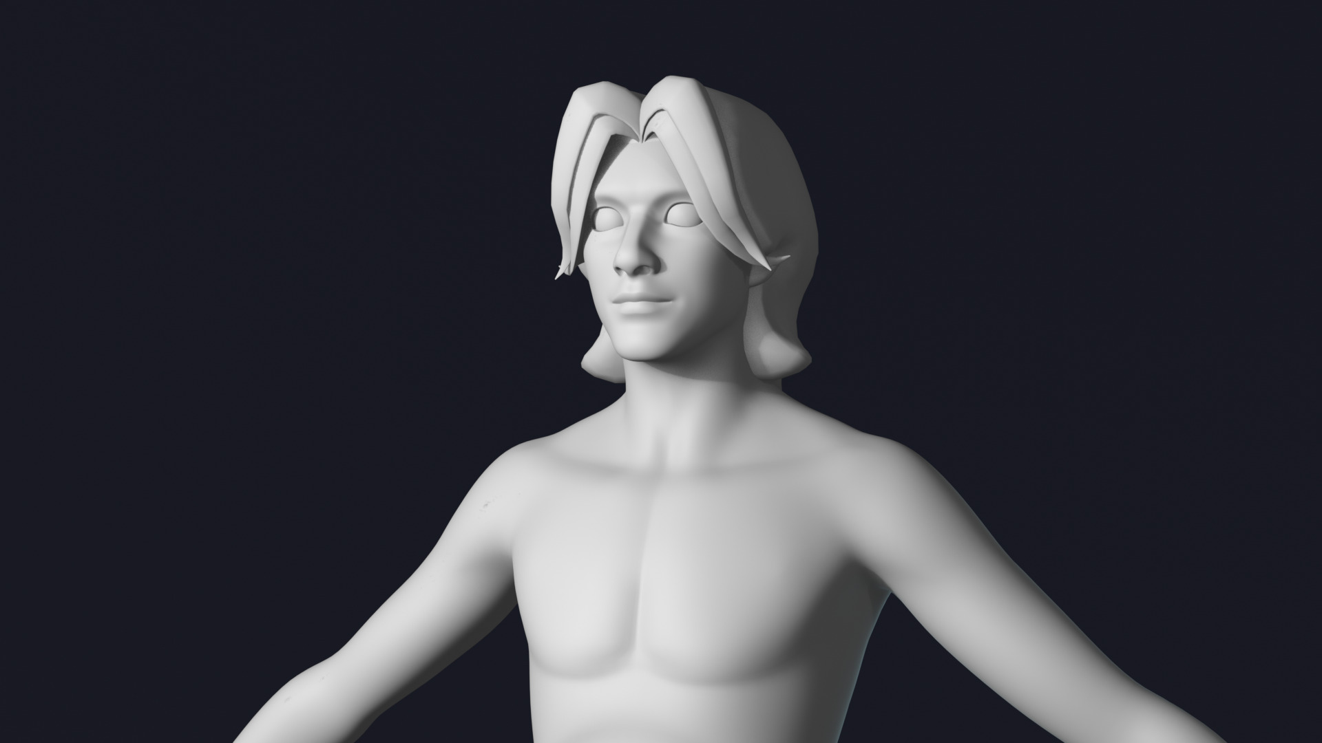 Stylized Male Body Base IK FK Rig Face Rig Game Animation Ready Low-poly 3D model_5