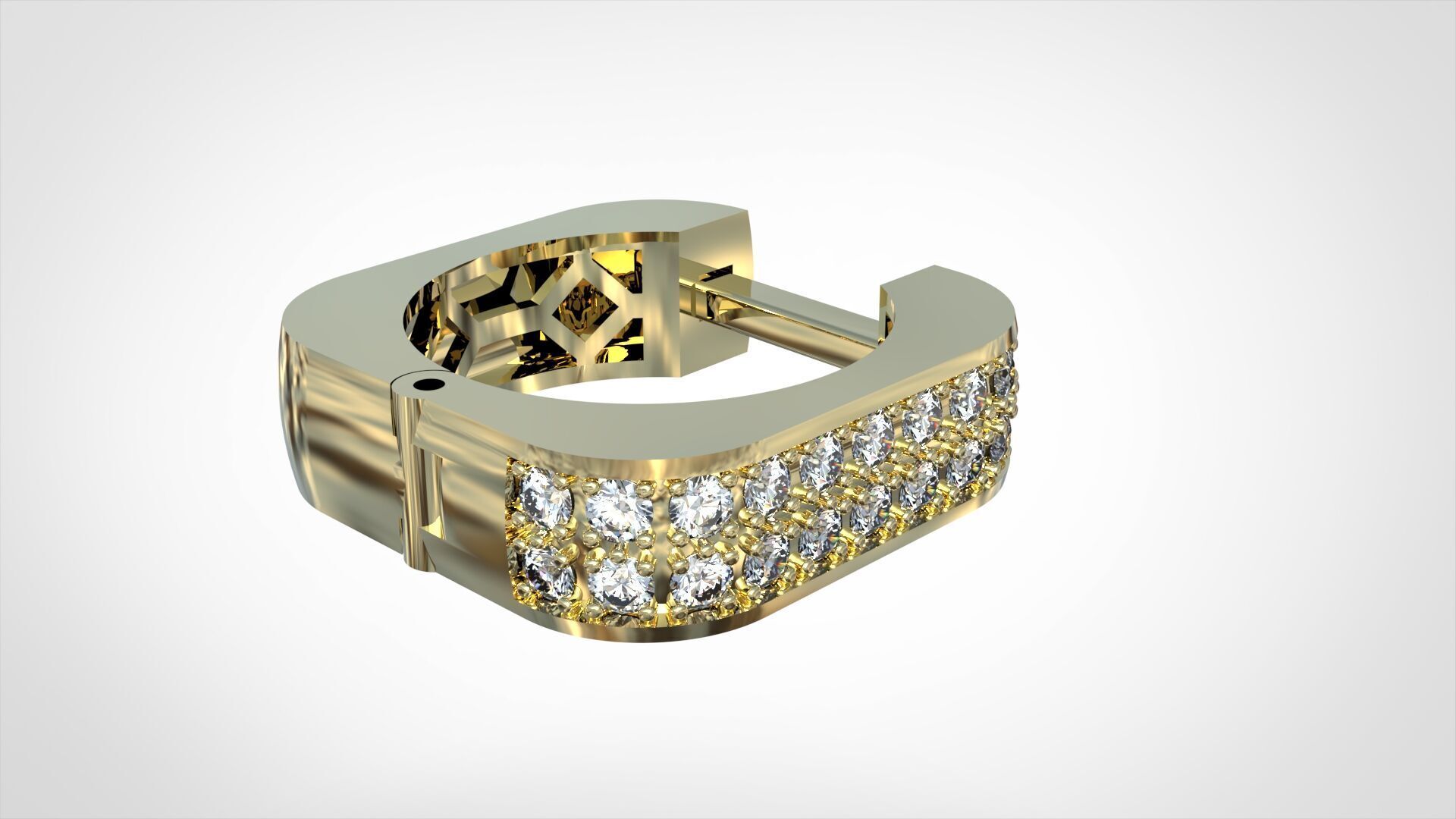 earrings 3D print model_2