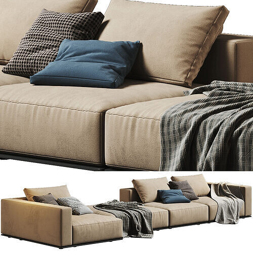 Westside Sofa Composition 01 3D model