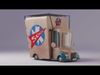 Cartoon Car Rigged 3D model_1