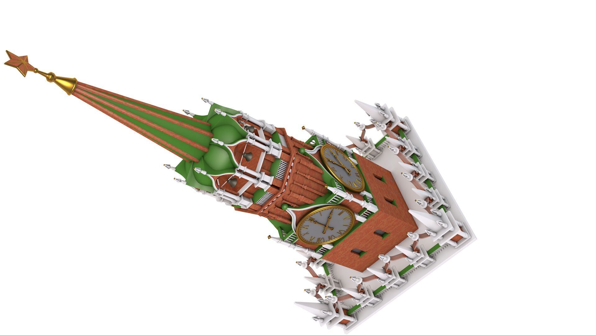 Kremlin Clock 3D model_1