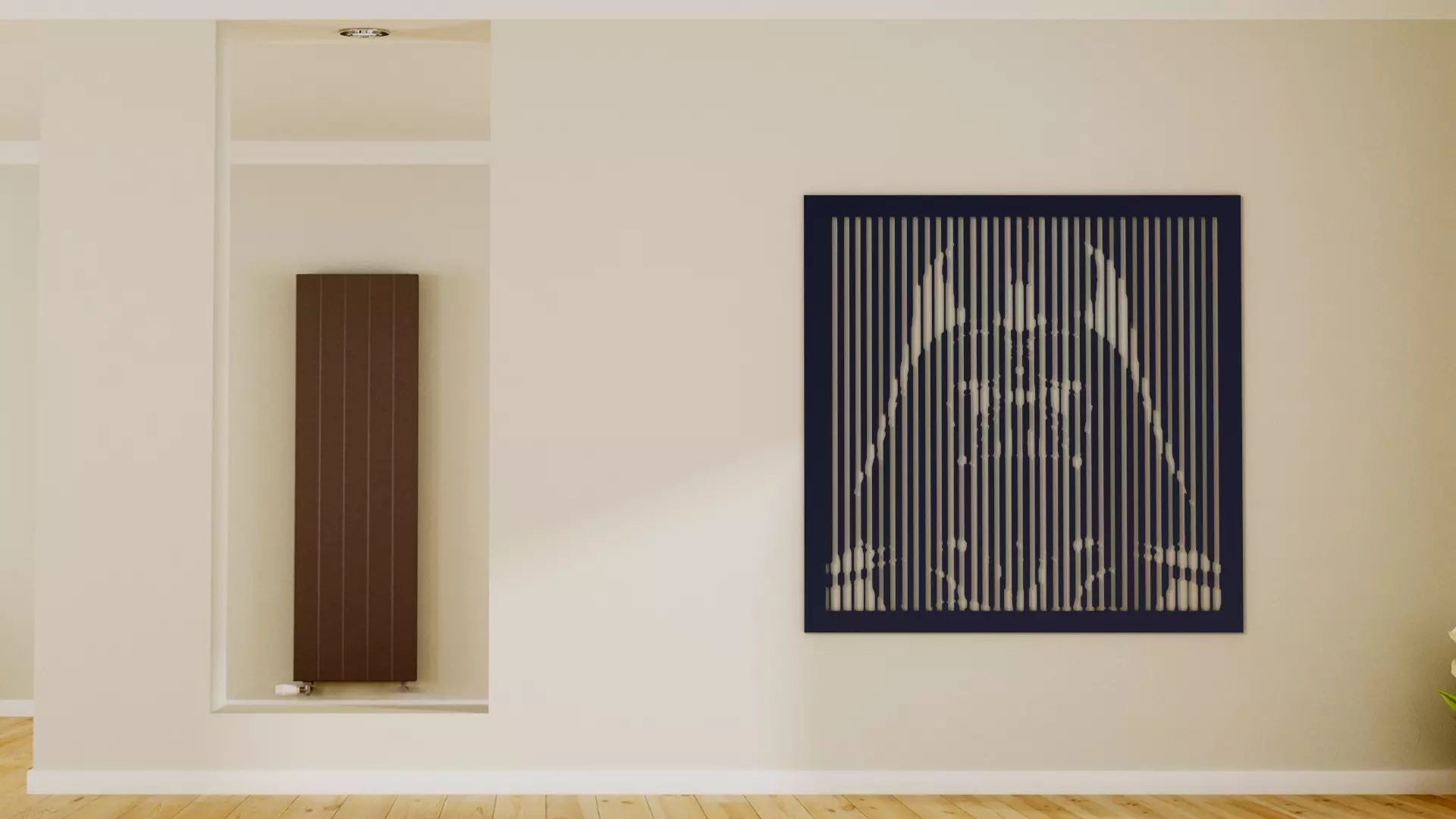 Halftone wall sticker Darth Vader 02 3D print model