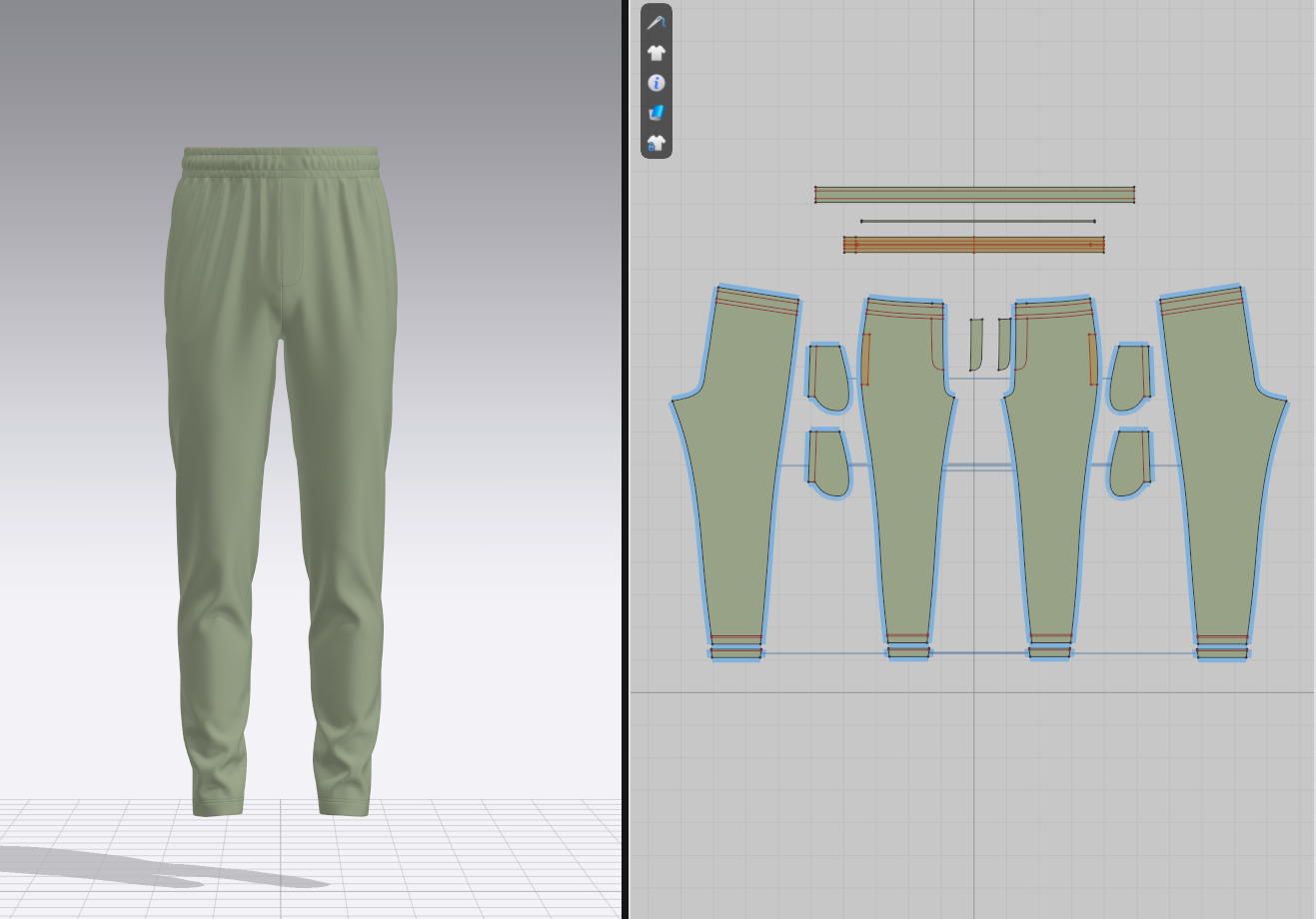 Knit Ribbed Jogger 3D model 3D model_1