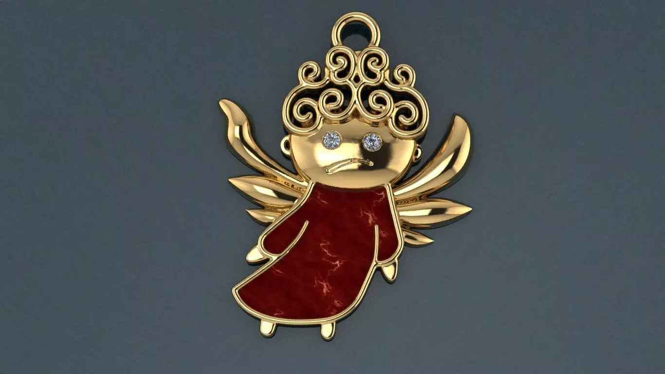 fairy pendant 3D print model