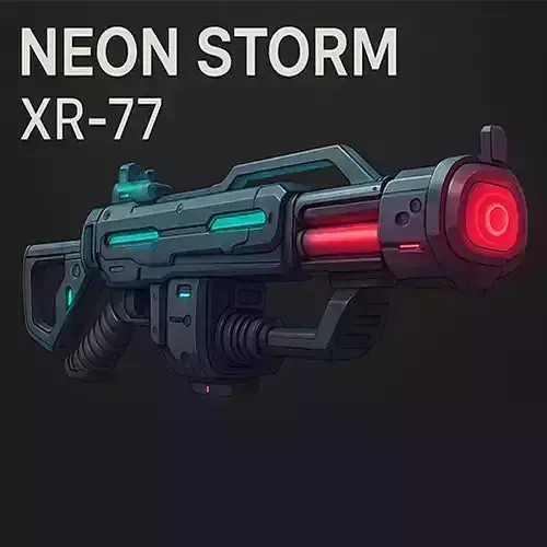 NEON STORM XR-77 Assault Rifle