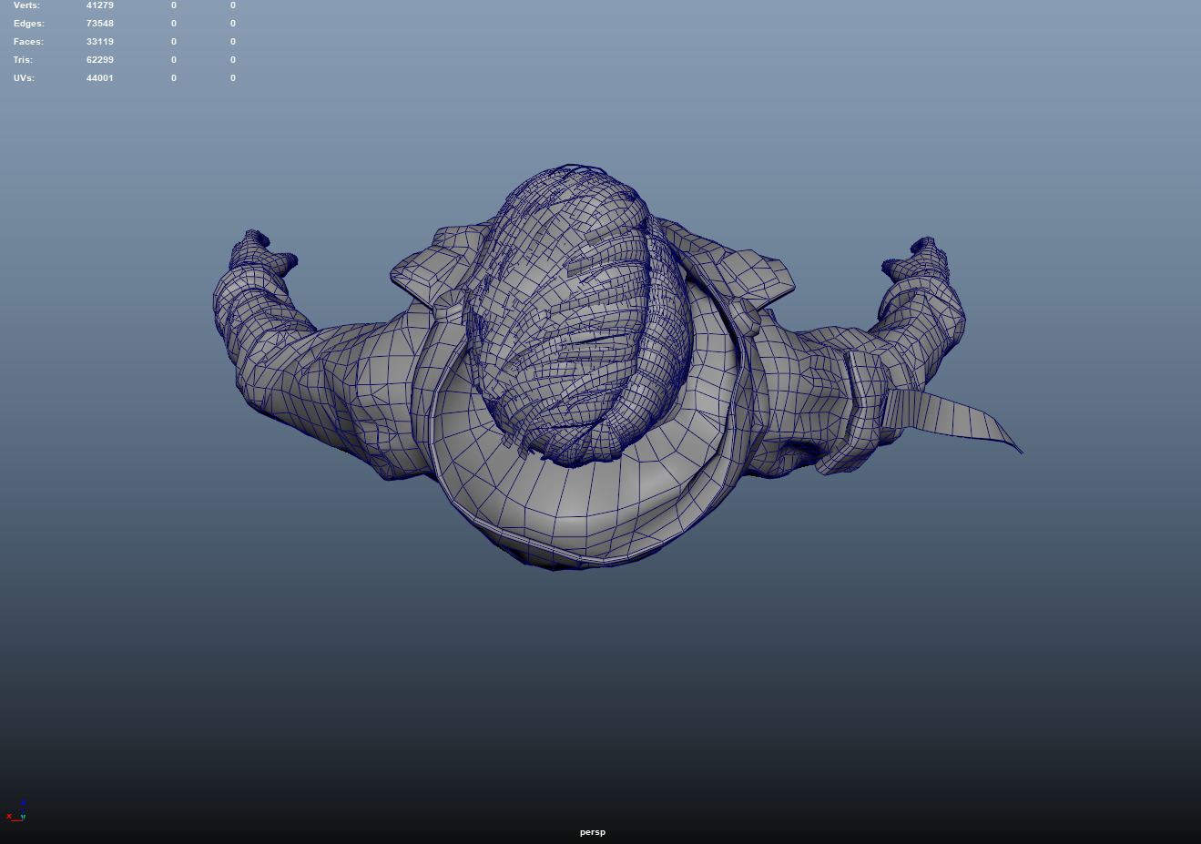 Rigged Fashion techwear man scifi future v2 Low-poly 3D model_7