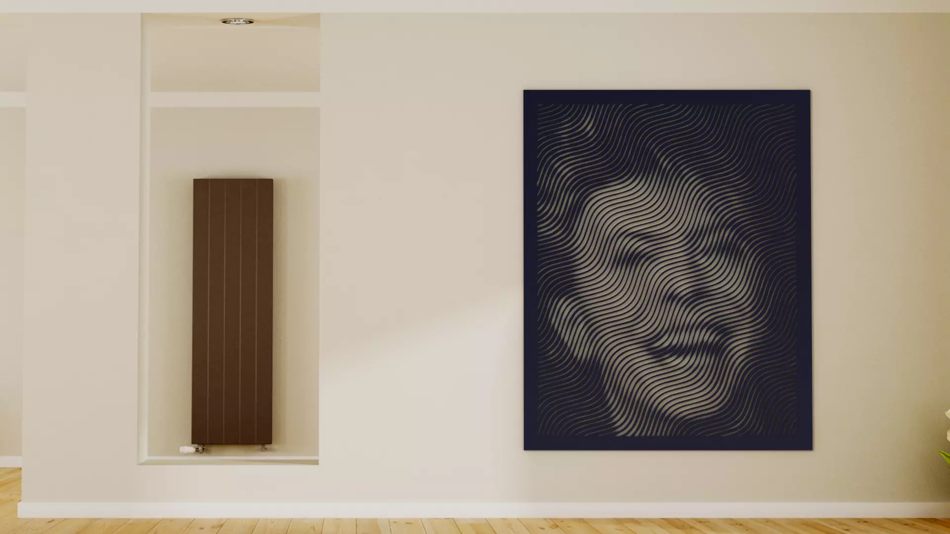 Halftone wall sticker David Bowie 3D print model