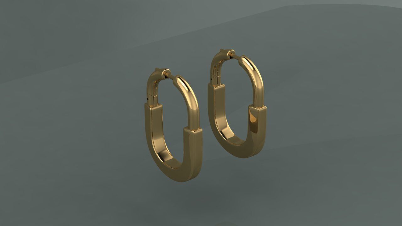Earrings Tiffany 3D print model_2