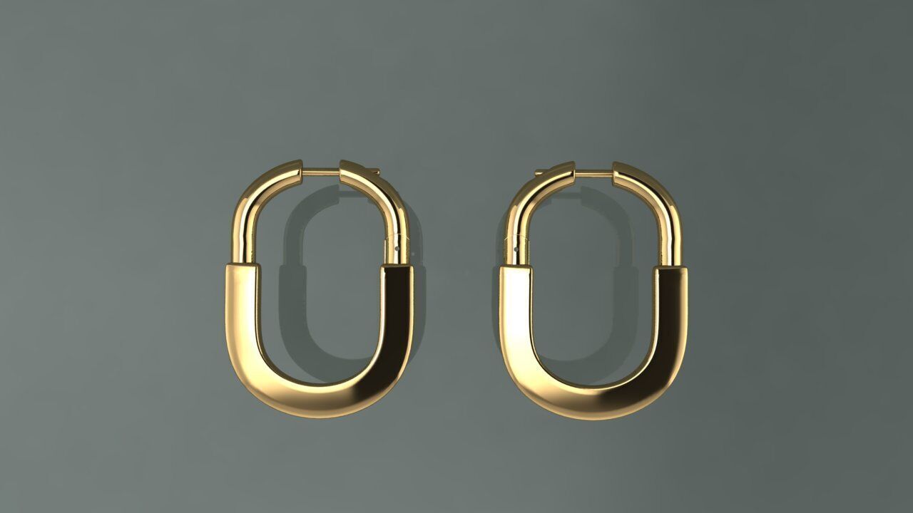 Earrings Tiffany 3D print model_5