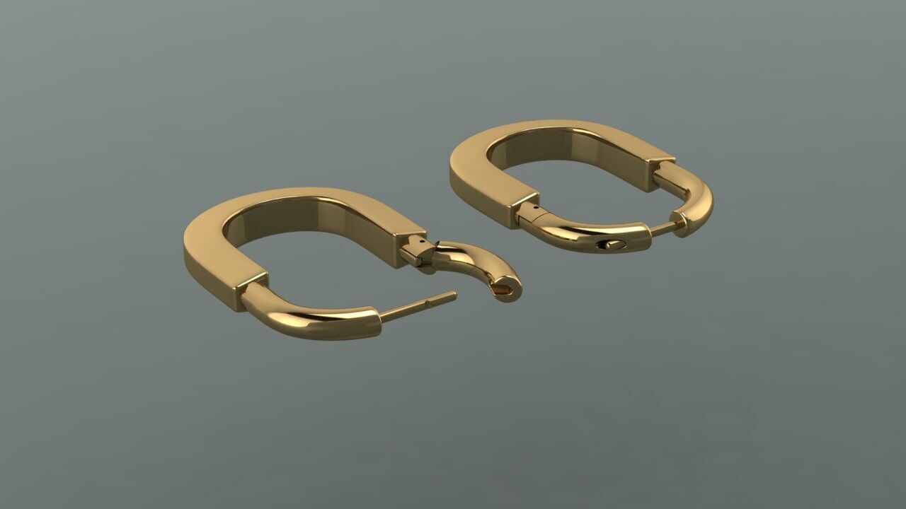 Earrings Tiffany 3D print model_7